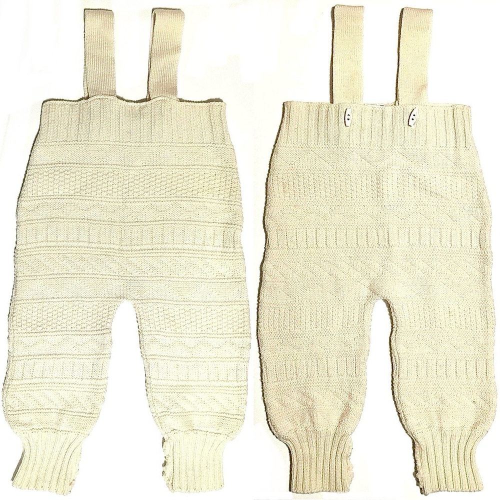 Molli International Knit Wool Sleeveless Sleepsuit Bib Overall Newborn Baby 56